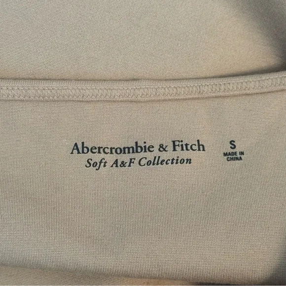 Abercrombie & Fitch Ponte Corset Bodysuit in Beige - Picture 4 of 4